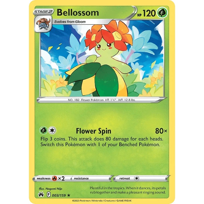 Bellossom - Crown Zenith (Rare) [CRZ-3] English / Near Mint / Normal