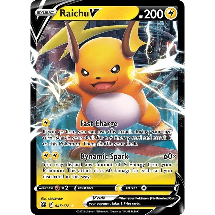Raichu V 45/172 [Holo] - Brilliant Stars (Engelsk / Near Mint)