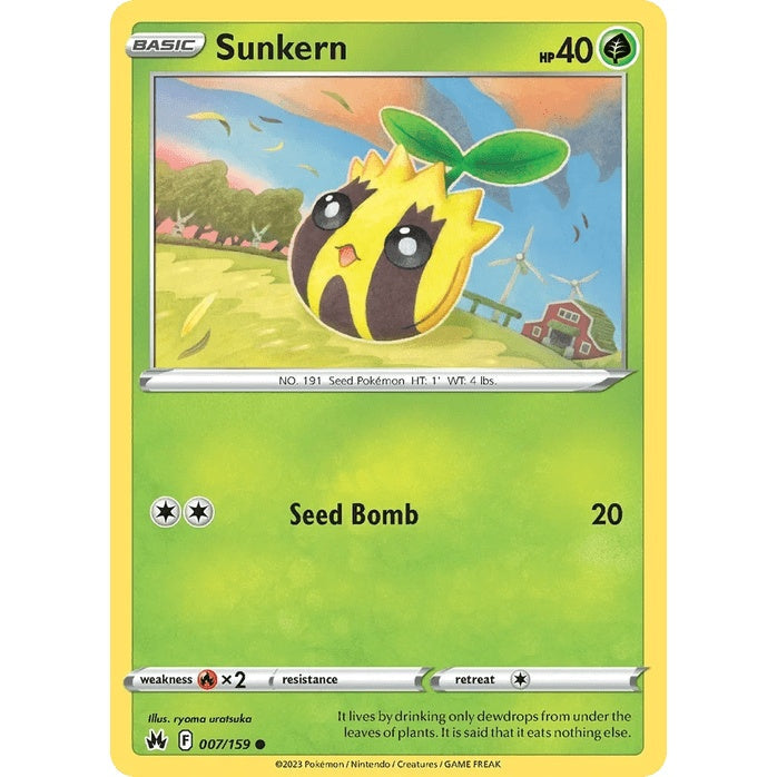 Sunkern - Crown Zenith (Common) [CRZ-7] English / Near Mint / Normal