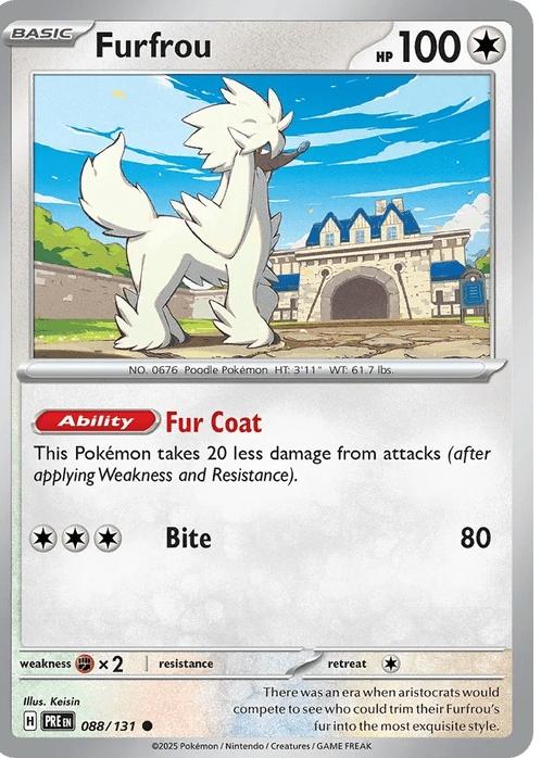 Furfrou - Prismatic Evolutions (Common) [PRE-88] English / Near Mint / Normal