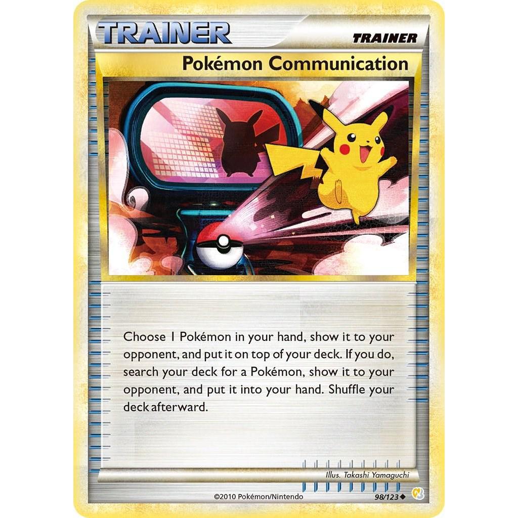 Pokémon Communication 98/123 - HeartGold & SoulSilver (Engelsk / Near Mint)