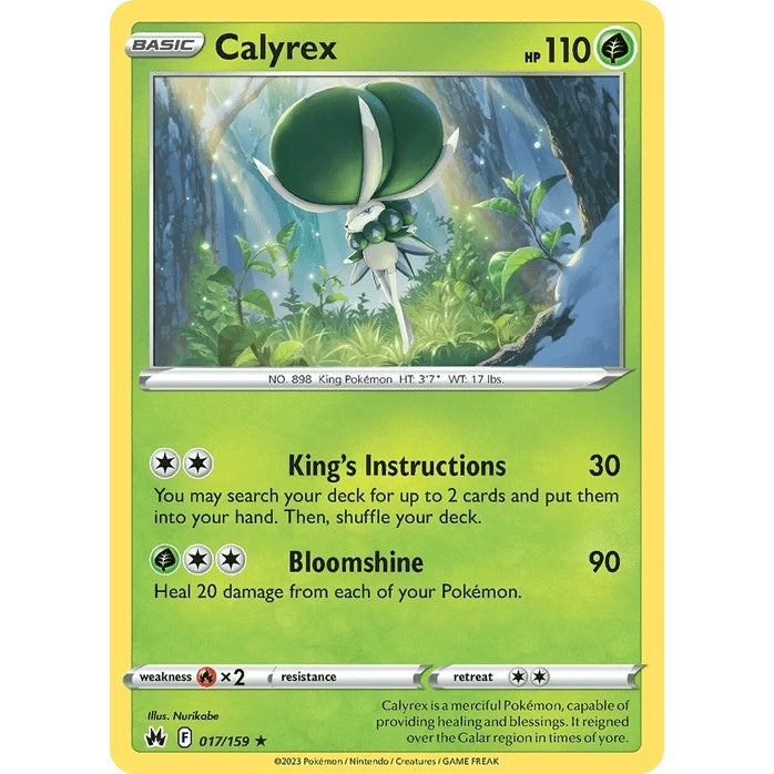 Calyrex - Crown Zenith (Rare Holo) [CRZ-17] English / Near Mint / Normal