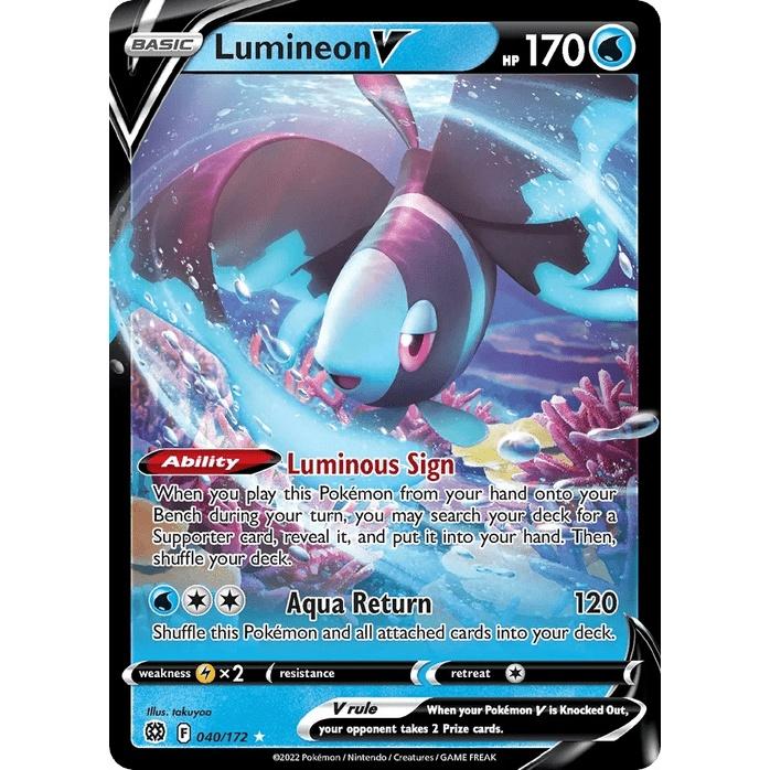 Lumineon V 40/172 [Holo] - Brilliant Stars (Engelsk / Near Mint)