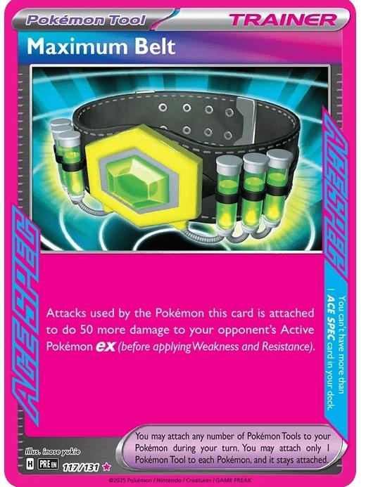 Maximum Belt - Prismatic Evolutions (ACE SPEC Rare) [PRE-117] English / Near Mint / Normal
