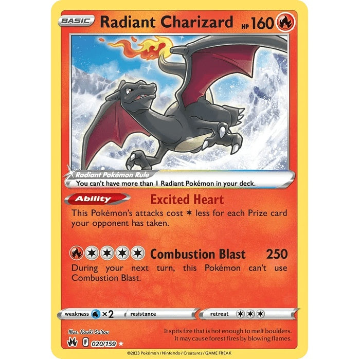 Radiant Charizard - Crown Zenith (Radiant Rare) [CRZ-20] English / Near Mint / Normal
