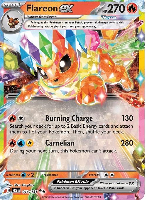 Flareon ex - Prismatic Evolutions (Double Rare) [PRE-14] English / Near Mint / Normal