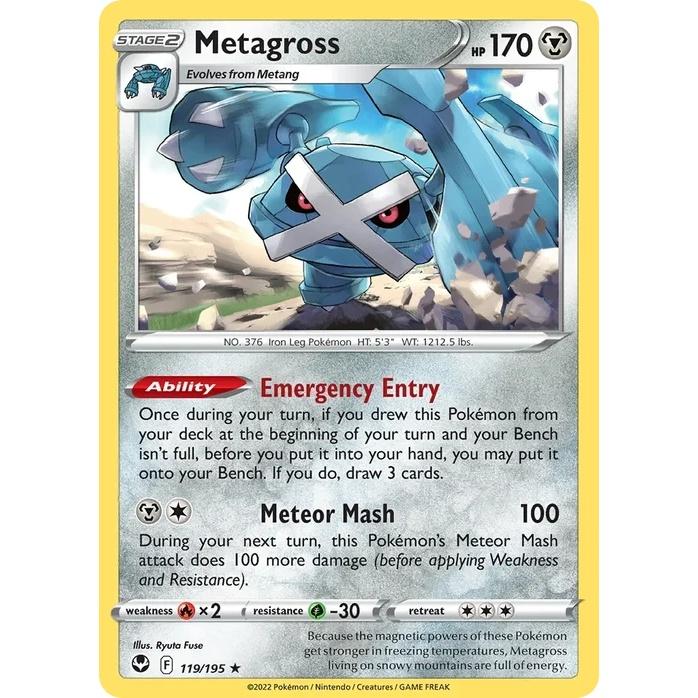 Metagross - Silver Tempest (Rare Holo) [SIT-119] English / Near Mint / Normal
