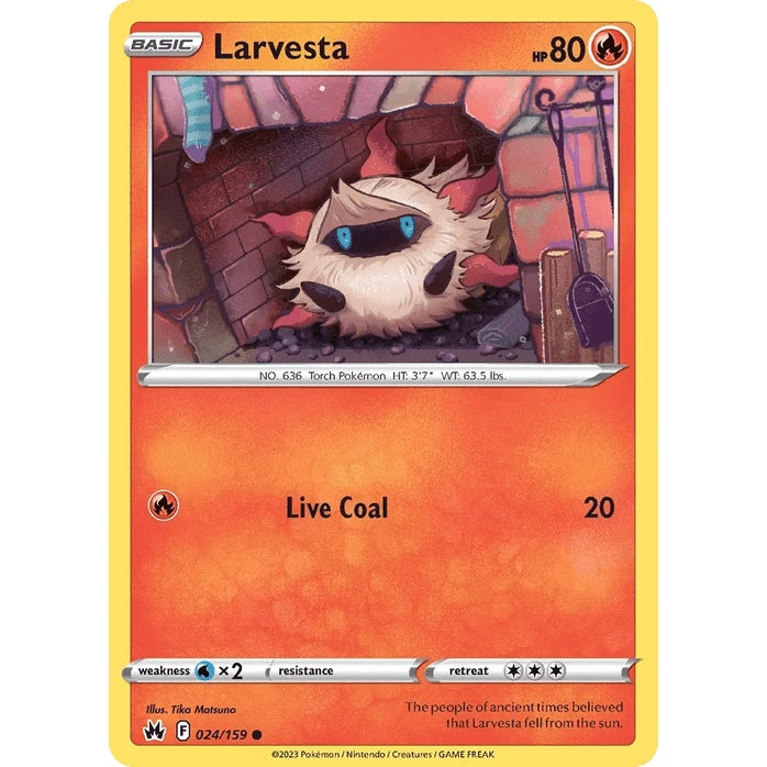 Larvesta - Crown Zenith (Common) [CRZ-24] English / Near Mint / Normal