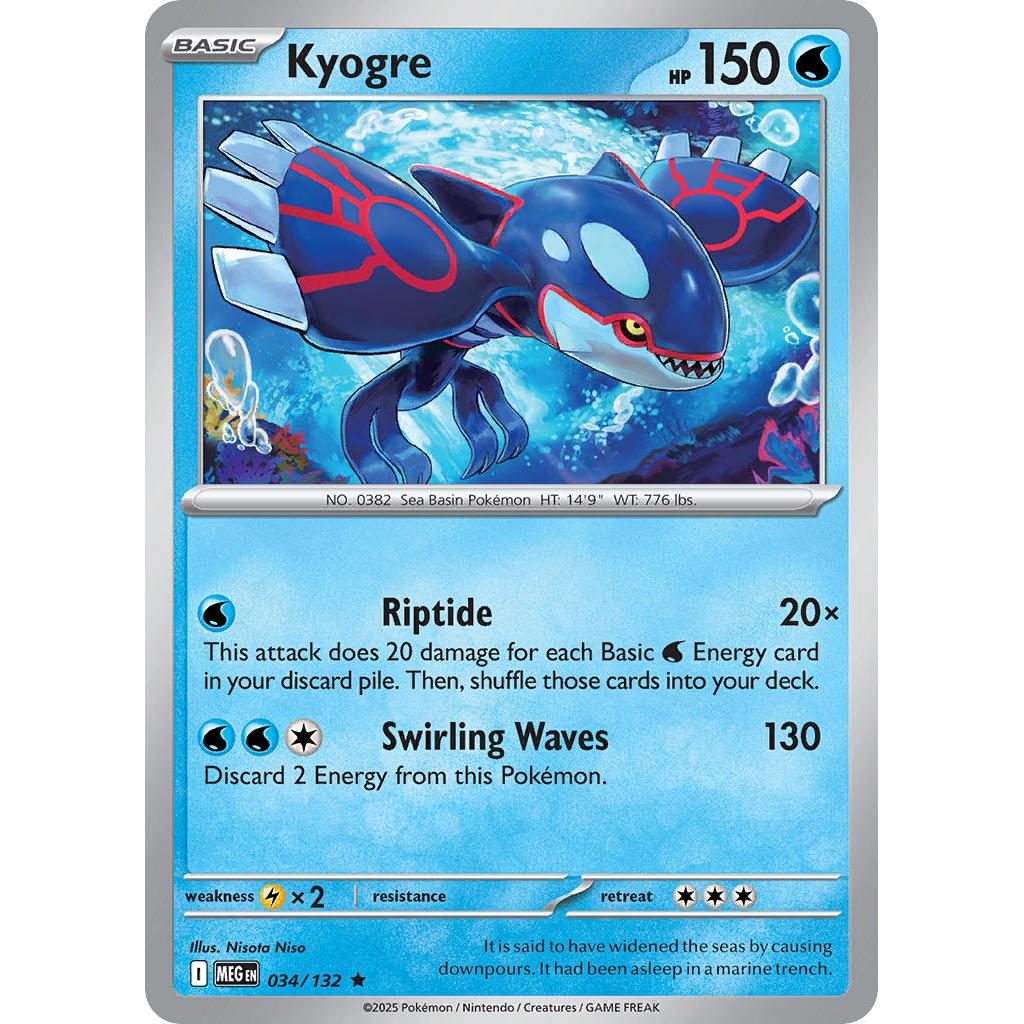 Kyogre 34/132 [Holo] – Mega Evolution