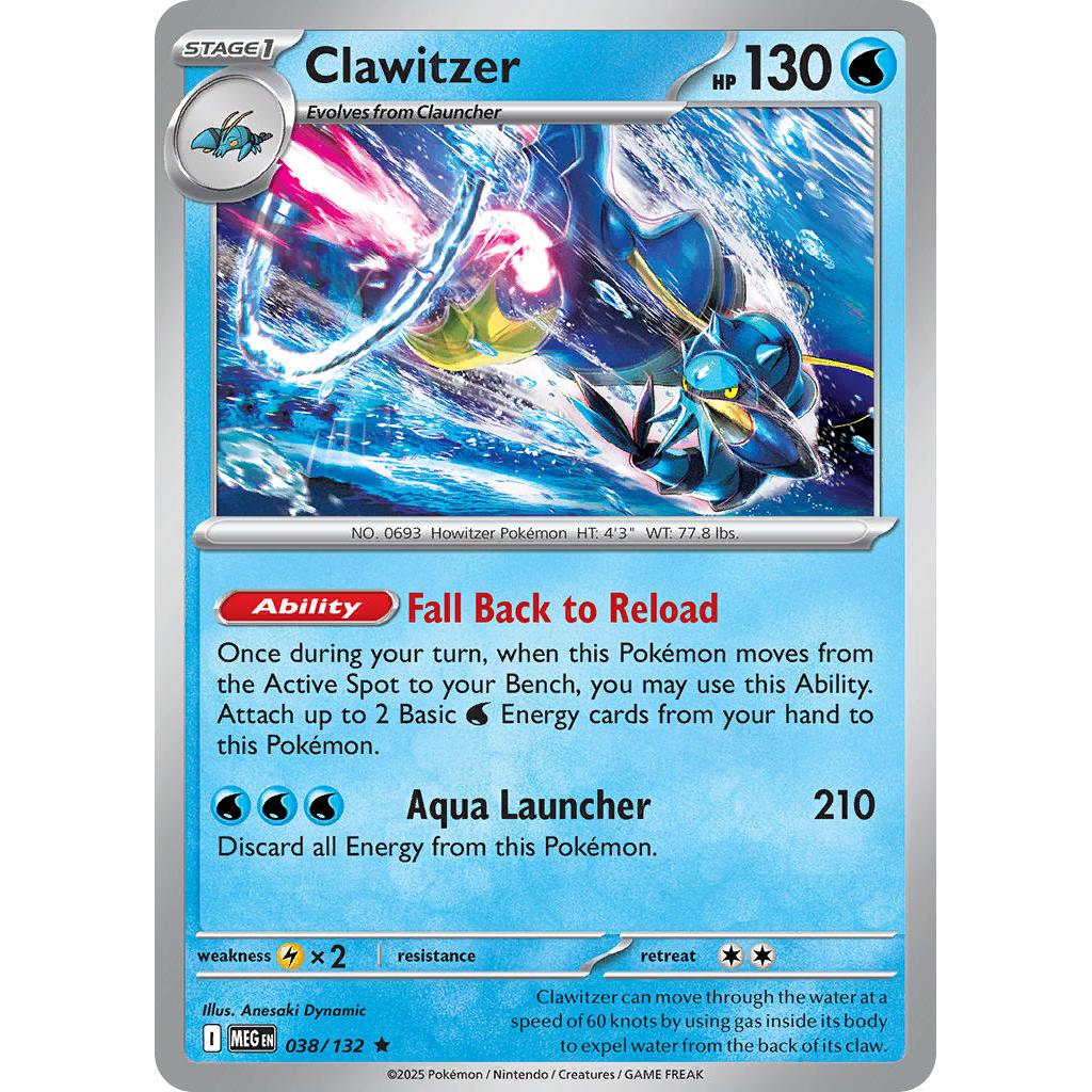 Clawitzer 38/132 [Holo] – Mega Evolution