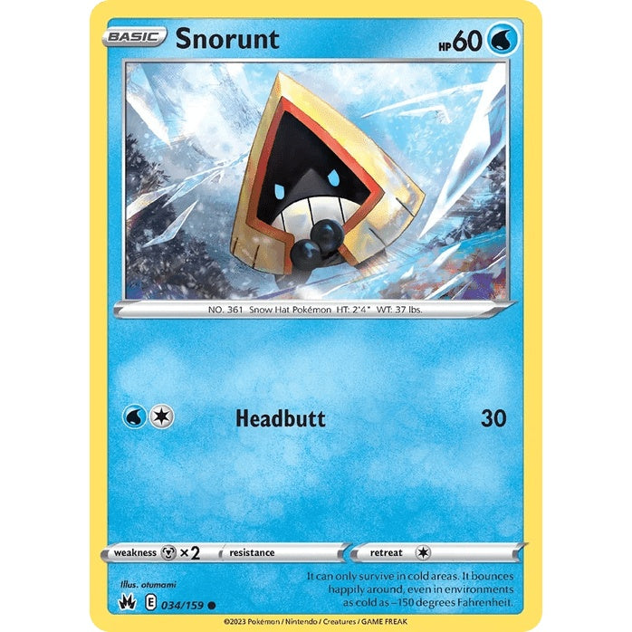 Snorunt 34/159 - Crown Zenith