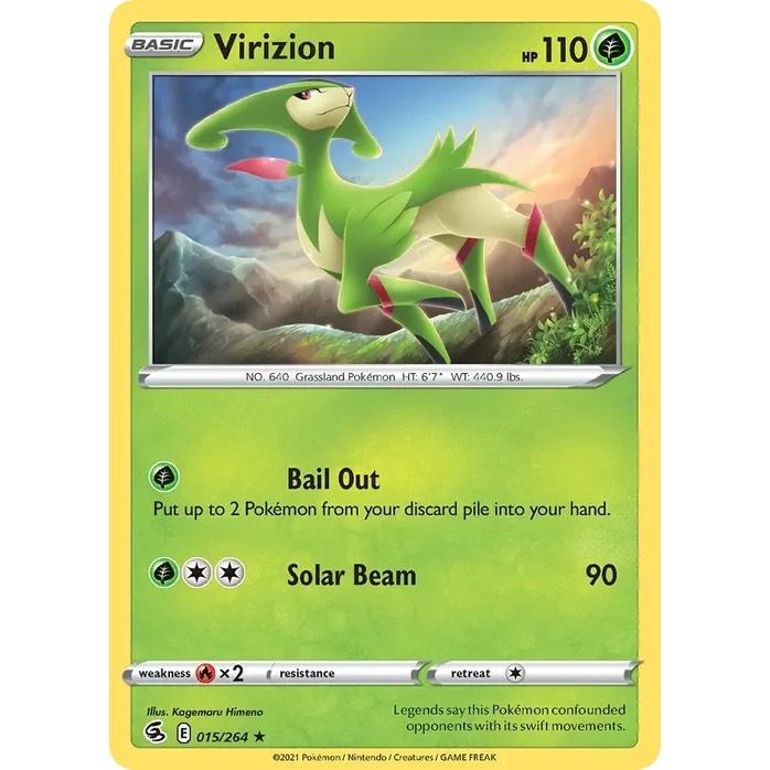 Virizion - Fusion Strike (Rare) [FST-15] English / Near Mint / Normal