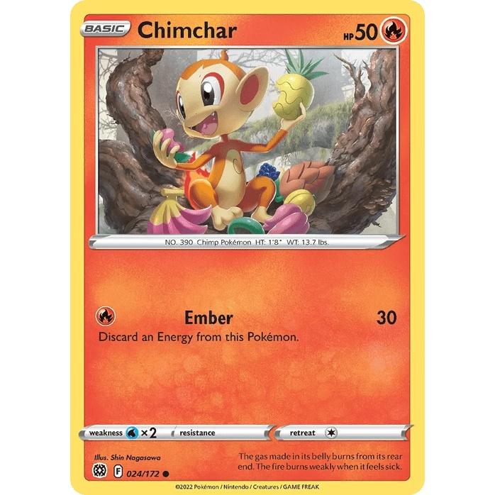 Chimchar 24/172 - Brilliant Stars (Engelsk / Near Mint)