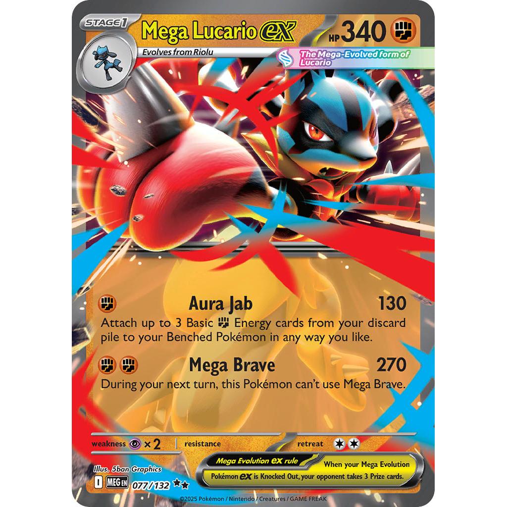 Mega Lucario ex 77/132 – Mega Evolution