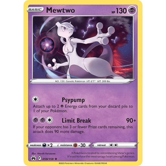 Mewtwo 59/159 (Holo) - Crown Zenith