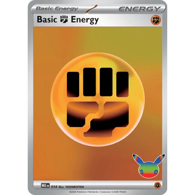 Basic Fighting Energy 14/16 [Holo] - Mega Evolution Energies (Engelsk / Near Mint)