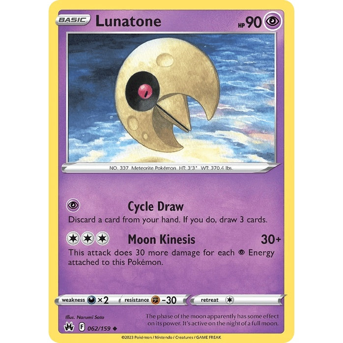 Lunatone 62/159 - Crown Zenith