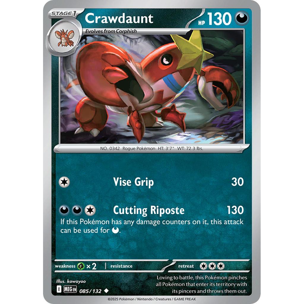 Crawdaunt 85/132 – Mega Evolution