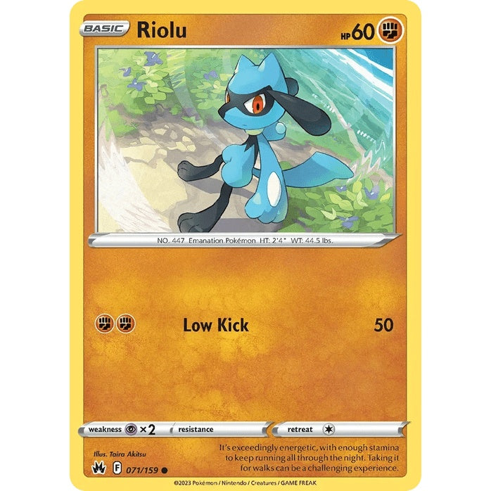 Riolu 71/159 - Crown Zenith