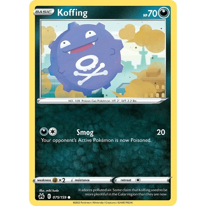 Koffing 75/159 - Crown Zenith