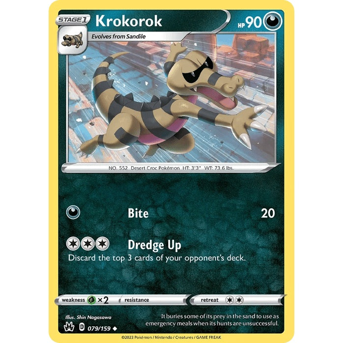 Krokorok - Crown Zenith (Uncommon) [CRZ-79] English / Near Mint / Normal