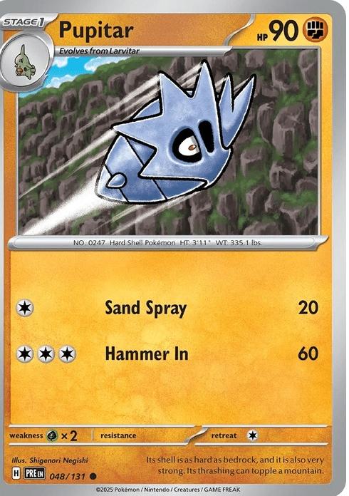 Pupitar - Prismatic Evolutions (Common) [PRE-48] English / Near Mint / Normal