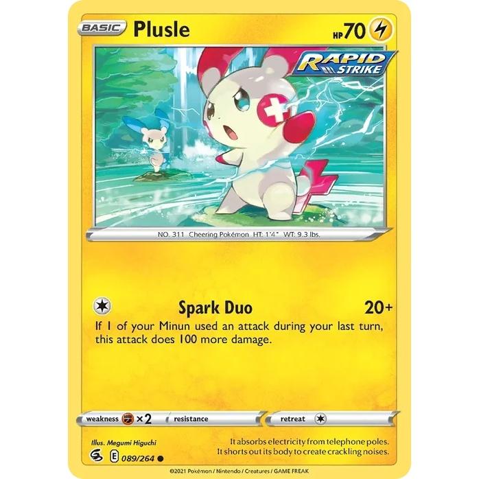 Plusle - Fusion Strike (Common) [FST-89] English / Near Mint / Normal