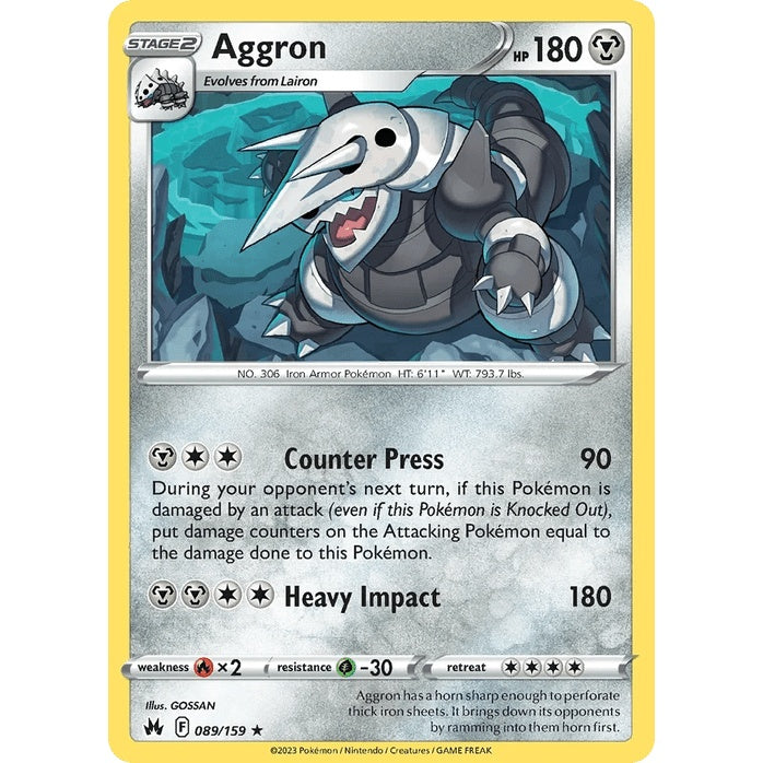 Aggron 89/159 (Holo) - Crown Zenith