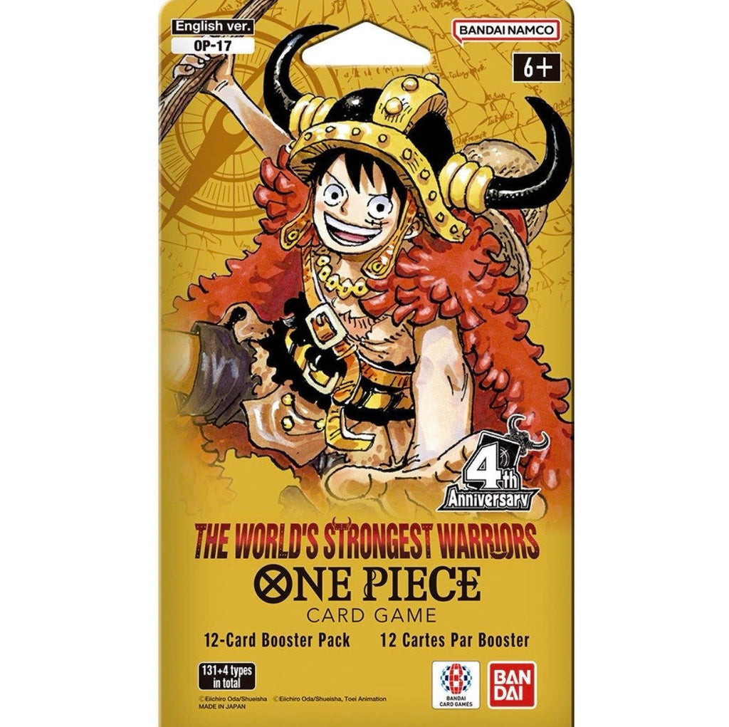 One Piece OP17 World's Strongest Warriors Sleeved Booster Pakke