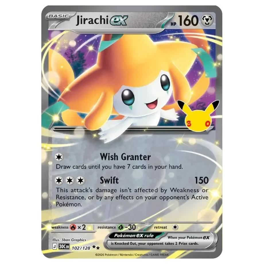 Jirachi ex - 30th Celebration (Double Rare) [30C-102] English / Near Mint / Normal