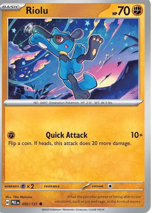 Riolu - Prismatic Evolutions (Common) [PRE-50] English / Near Mint / Normal