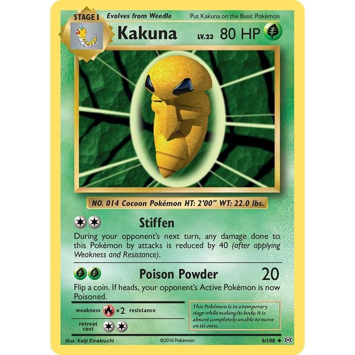 Kakuna - Evolutions (Uncommon) [EVO-6] English / Near Mint / Normal