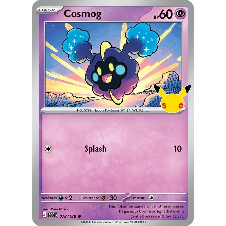 Cosmog - 30th Celebration (Common) [30C-78] English / Near Mint / Normal