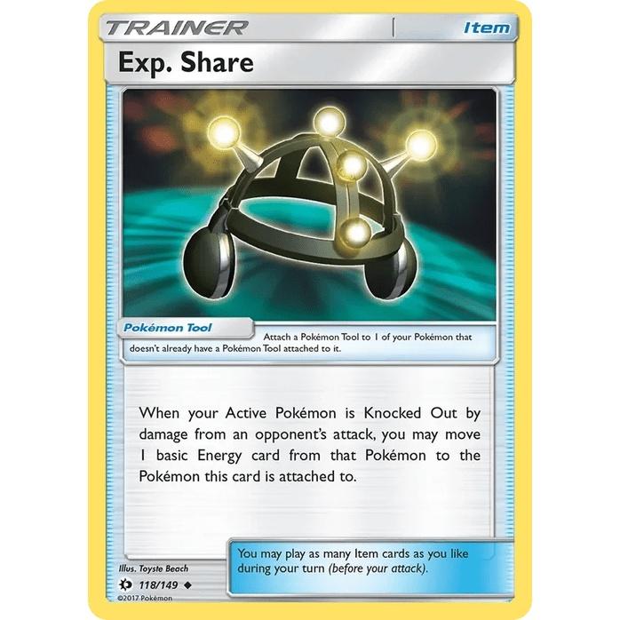 Exp. Share 118/149 - Sun & Moon Base Set (Engelsk / Near Mint)