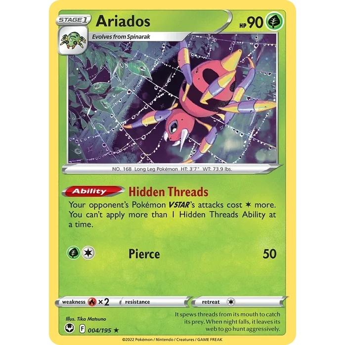 Ariados - Silver Tempest (Rare Holo) [SIT-4] English / Near Mint / Normal