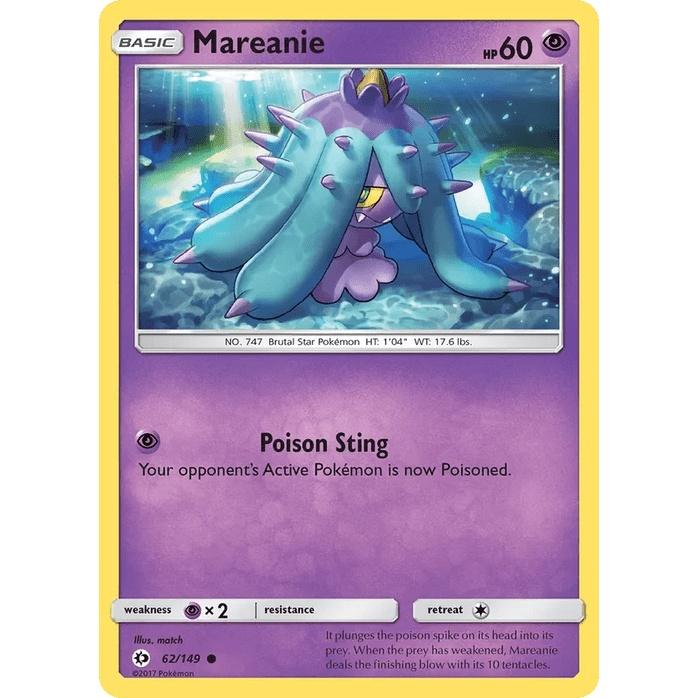 Mareanie 62/149 - Sun & Moon Base Set (Engelsk / Near Mint)