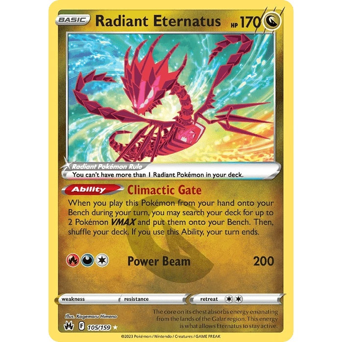 Radiant Eternatus 105/159 (Holo) - Crown Zenith