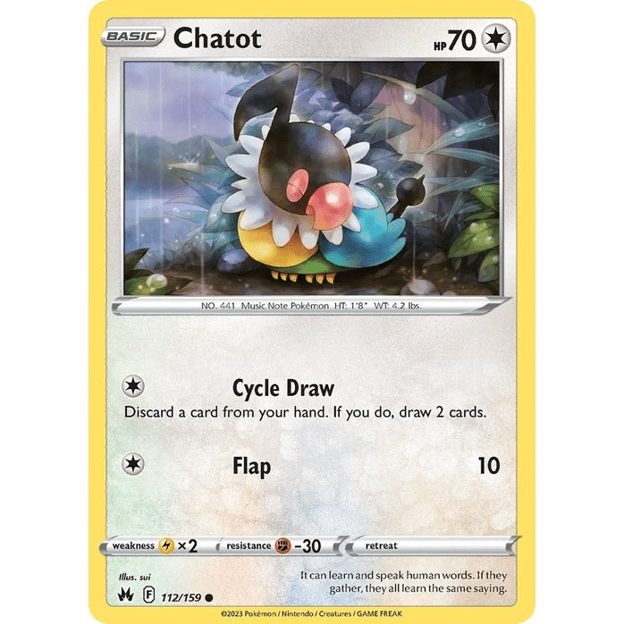 Chatot - Crown Zenith (Common) [CRZ-112] English / Near Mint / Normal