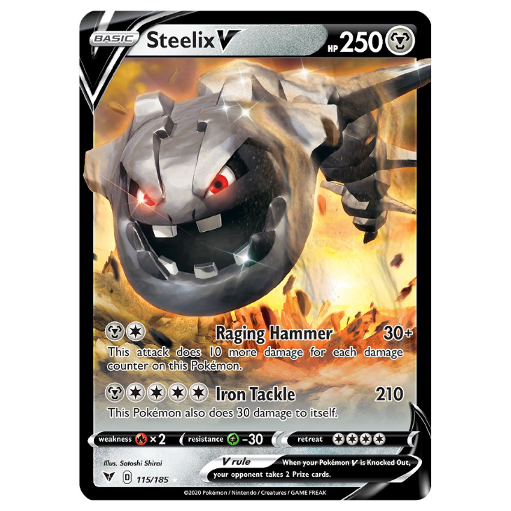Steelix V - Vivid Voltage (Rare Holo) [115/185] English / Near Mint / Holofoil