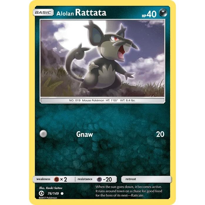 Alolan Rattata 76/149 - Sun & Moon Base Set (Engelsk / Near Mint)