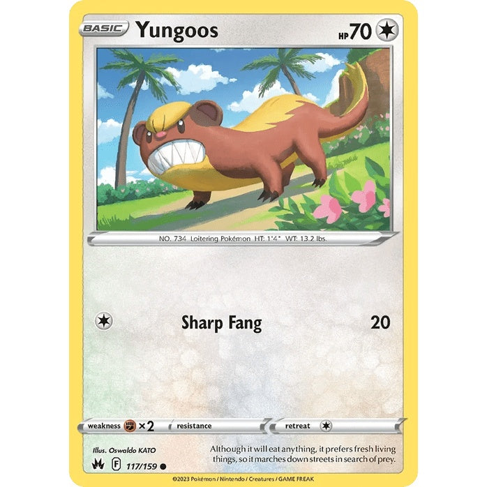 Yungoos 117/159 - Crown Zenith