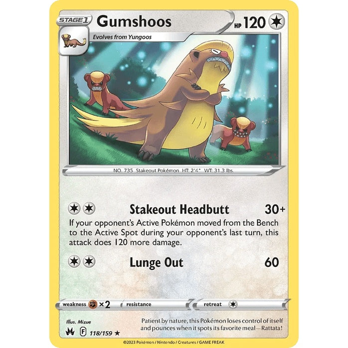 Gumshoos 118/159 - Crown Zenith