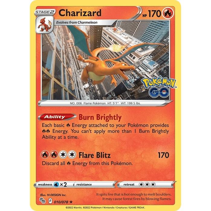 Charizard - Pokémon GO (Holo Rare) [PGO-10] English / Near Mint / Normal