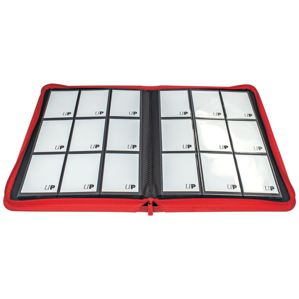 Premium 9-Pocket Zippered Vivid Red Ultra PRO-Binder [Ventes inn]