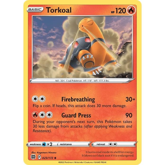 Torkoal 23/172 - Brilliant Stars (Engelsk / Near Mint)