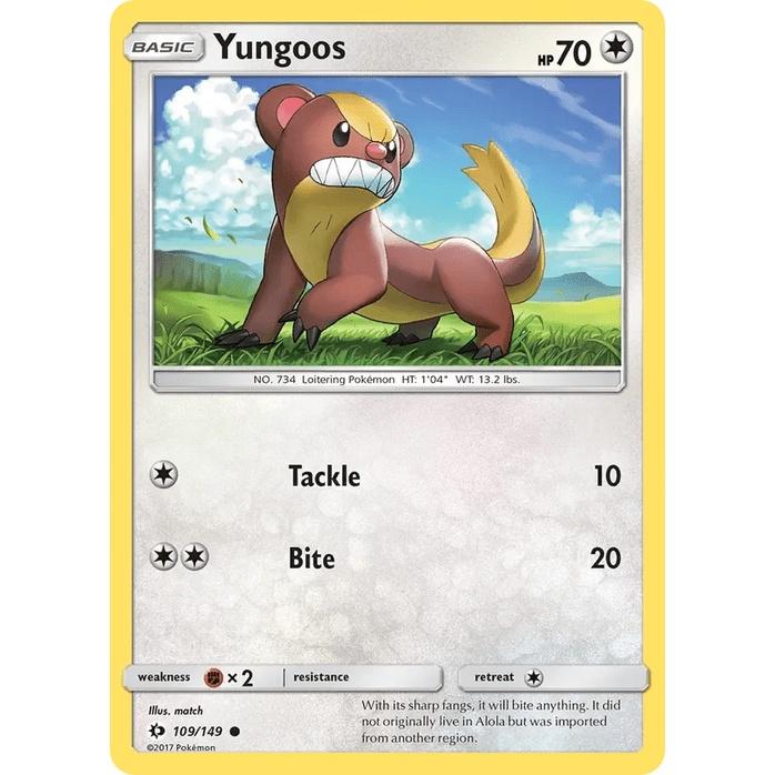 Yungoos 109/149 - Sun & Moon Base Set (Engelsk / Near Mint)