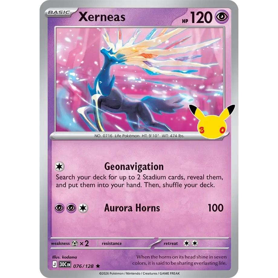 Xerneas - 30th Celebration (Rare) [30C-76] English / Near Mint / Normal
