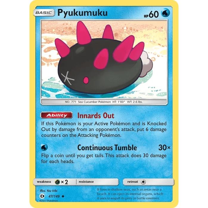 Pyukumuku 47/149 - Sun & Moon Base Set (Engelsk / Near Mint)