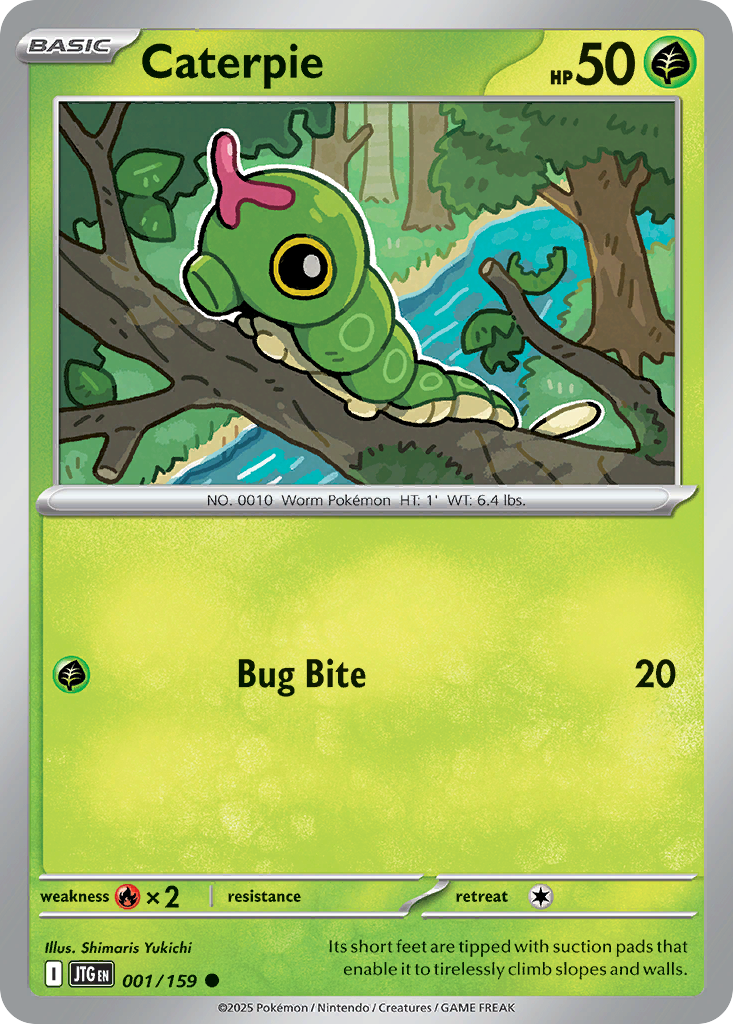 Caterpie - Journey Together (Common) [JTG-1] English / Near Mint / Normal
