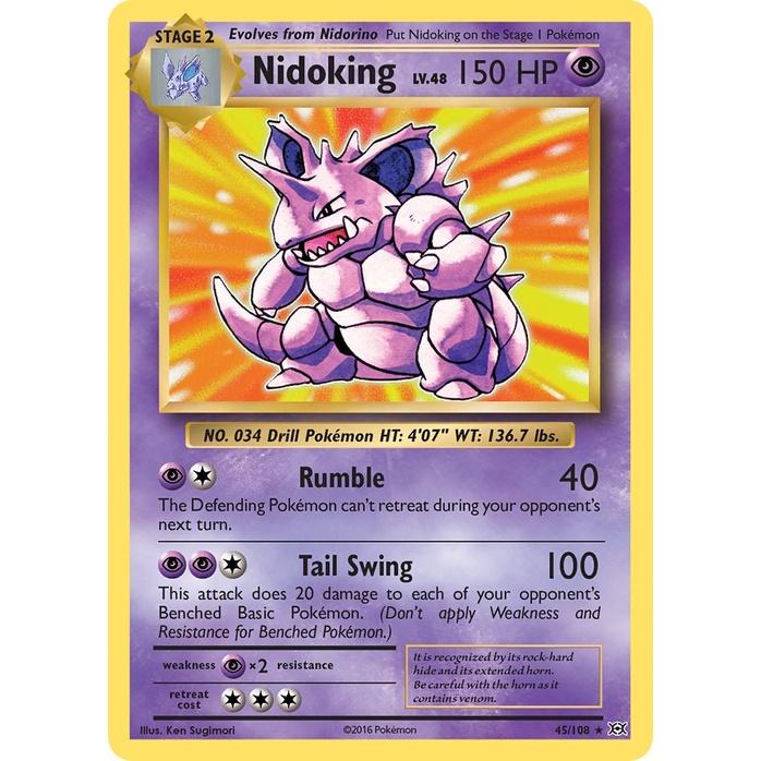 Nidoking - Evolutions (Holo Rare) [EVO-45] English / Near Mint / Normal